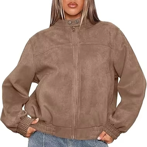 เสื้อแจ็คเก็ตหนังวัวสำหรับผู้ชาย ระบายอากาศได้ดี เป็นมิตรกับสิ่งแวดล้อม แห้งเร็ว อุ่นในฤดูหนาว คอตั้ง สไตล์ลำลอง คุณภาพสูง ราคาสมเหตุสมผล - Product Image 1