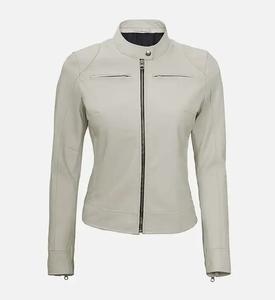 Veste en cuir moderne pour femmes, design tendance, plusieurs tailles, vente en gros en usine, service OEM disponible - Product Image 1