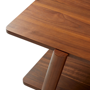 Modern Teak Wood <b>Console</b> <b>Table</b> With <b>Storage</b> Shelf Minimalist Entryway <b>Table</b> Living Room Furniture - Product Image 5