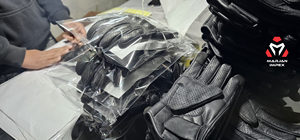 Gants de moto en cuir respirant à doigts entiers avec impression de logo personnalisée, sublimation, écran tactile, imperméables, poignées - Product Image 6