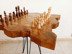 หมายถึงกระดานหมากรุกไม้ธรรมชาติชุดกระดานหมากรุกไม้ในหมากรุกแบ็คแกมมอนหมากฮอสเกมกระดานสำหรับผู้ใหญ่และ - Product Image 6