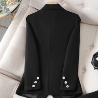 Blazers décontractés pour femmes, mode automne 2024, manches longues, coton respirant, devant ouvert, veste de travail, blazer de bureau avec poches