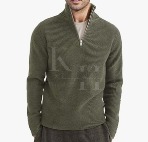 เสื้อสเวตเตอร์แบบสวมหัวแขนยาวสำหรับผู้ชายเสื้อสเวตเตอร์ถักแบบสวมหัวแขนยาวอบอุ่นระบายอากาศด้านหน้าสวมใส่สบายใน100% ได้ทุกวันสำหรับฤดูหนาว - Product Image 2