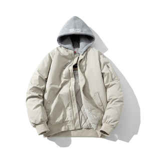 Collection Hiver Outdoor Windproof Street Wear Stand Collar Bomber Jacket for Men Best Quality Long Sleeves - Product Image 2