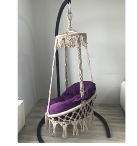 Indoor Home Decoration <b>Swing</b> Chair DYAED COTTON HANDMADE NATURAL Baby <b>Swing</b> Set Style Color Baby Bedside Sleeper - Product Image 1