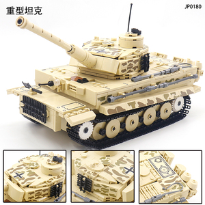 993 Uds ladrillo WW2 ejército militar alemán Tigre <span class=keywords><strong>tanque</strong></span> pesado modelos bloques de construcción juguete educativo para niño chico regalo de Navidad - Product Image 2
