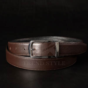 Ceinture en cuir élégante à une seule couleur, matériau de haute qualité pour une utilisation durable, ceinture en cuir pour homme à une seule couleur - Product Image 6