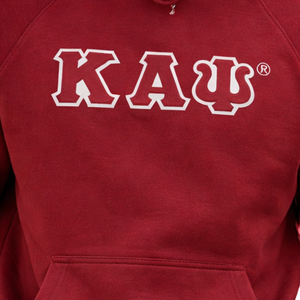 Sudadera con Capucha Premium Kappa Alpha Psi Krimson, Letras Griegas de Chenilla, Sudadera Clásica de la Fraternidad Nupe - Product Image 5