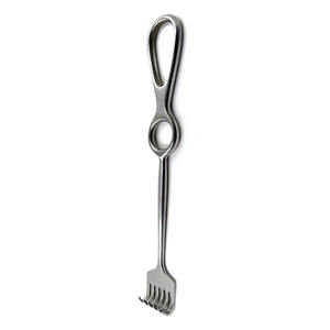 Écarteur chirurgical Volkman en acier inoxydable allemand, 6,18 pouces, manuel, à 6 branches, à une extrémité tranchante et une extrémité à pointe arrondie, Classe II - Product Image 5