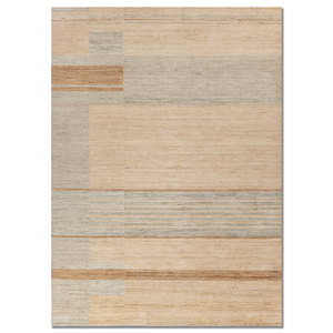 Alfombra de Lana Tejida a Mano Tesoro, Modelo Gold Hwl-254, Diseño Abstracto Clásico de 10 mm de Grosor, para Sala de Estar, Dormitorio, Entrada, Pasillo, Hecha a Mano - Product Image 1