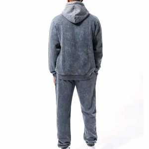 Sudadera con Capucha de Felpa 100% Algodón con Lavado Ácido para Hombre, Estilo Urbano Informal, Ecológica, Cómoda, para Uso Diario - Product Image 5