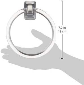 Anillo de toalla redondo de acrílico transparente/soporte de anillo de toalla de acrílico/toalla ajustada con base de cromo anillo de toalla transparente soporte de anillo de toalla de acrílico - Product Image 2