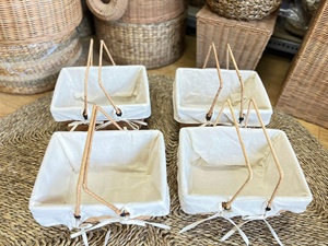 Cesta de picnic de mimbre VIETNAM 2024 muebles | Bandejas | Almacenamiento de Alimentos | Baño - Product Image 3