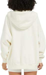 Sudaderas con capucha de algodón 100% de alta calidad para mujer, estampado de pantalla de seda con patrón sólido de invierno bordado - Product Image 6