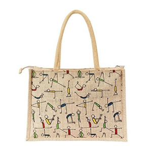 Haute qualité Logo personnalisé Jute sac de plage coton toile sac article personnalisé Style motif lettre Promotion ENG - Product Image 5