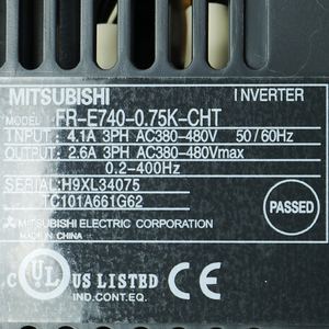 ใหม่และเป็นของแท้ รับประกัน 1 ปี FR-E740-0.75K-CHT มิตซูบิชิ FRE7400.75KCHT <span class=keywords><strong>ราคา</strong></span> อินเวอร์เตอร์ซีรีส์ FR-E700 4 - 400V Class - Product Image 2