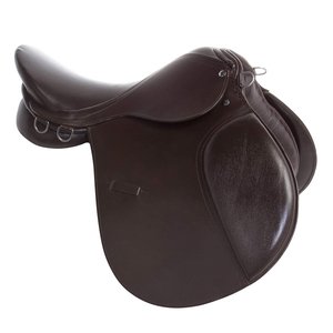 Sillín de doma de cuero de caballo ecuestre, sillín de alta calidad para espectáculo de caballos, sillín de caballo de diseñador cosido - Product Image 2