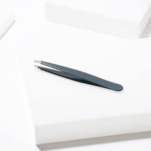 Services ODM personnalisés, marque privée, pinces à épiler en acier inoxydable inclinées personnalisées, haute réutilisabilité, écologiques, salon - Product Image 6