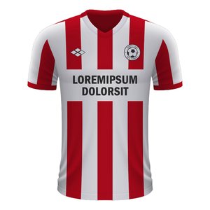 Impression par sublimation personnalisée T-shirt à col en V en polyester pour homme Maillot de football et de rugby surdimensionné avec maille Ensemble de sport personnalisable - Product Image 1