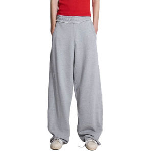 Pantalones Deportivos Casuales para Hombre, Estilo Holgado, Pierna Ancha, Cierre con Cordón, Poliéster/Algodón Grueso, Invierno 2025 - Product Image 4