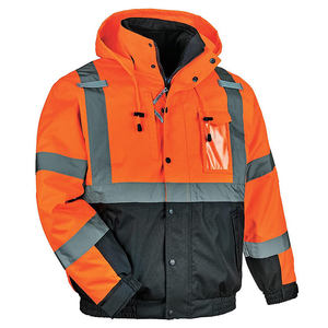 เสื้อแจ็คเก็ตนิรภัยกันน้ำแบบยูนิเซ็กซ์ ไซส์ใหญ่ สำหรับฤดูหนาว พร้อมแถบสะท้อนแสง ปรับแต่งโลโก้ได้ เสื้อคลุมทำงาน - Product Image 3