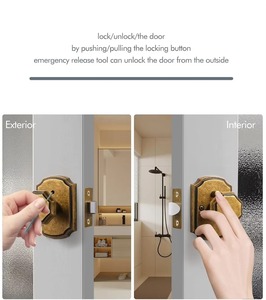 Pomo de puerta de oro oscuro con acabado vintage, ideal para la oficina del dormitorio de la puerta principal, agrega un encanto antiguo a los interiores clásicos de la India - Product Image 4