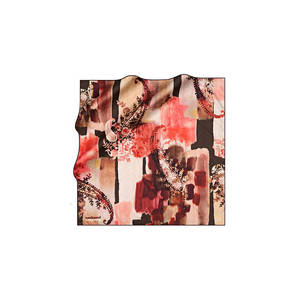 ผ้าพันคอโพลีเอสเตอร์ทวิลล์ 90x90 ลายแปรง สำหรับโพกศีรษะและพันคอ - Product Image 1