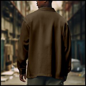 American Vintage Men's New Casual Jacket Coat Primavera Otoño Moda Bolsillos Cargo Coats Street Wear Hombre Chaqueta de caza - Product Image 4