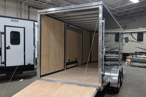 Remolque de Carga de Aluminio con Eje Tándem 7x16, Puerta de Rampa con Forma de V, 7000 GVWR, Remolque Utilitario para Transporte de Autos, Precio al por Mayor - Product Image 4