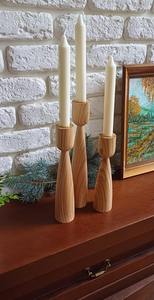 Porte-bougie en résine et bois de luxe, fait à la main, élégant, pour les mariages, Noël et la décoration de la maison - Product Image 6