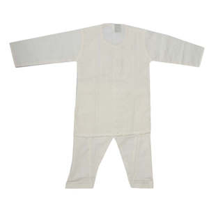 ชุดคุรตะ ชัลวาร์ สำหรับเด็กแรกเกิด - สีขาวนวล - Product Image 4
