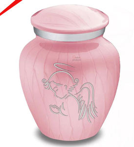 Nueva urna de cremación de metal negro decorativa de aspecto real para cenizas humanas - Product Image 3