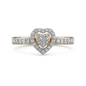 Bague en or jaune avec diamant éternel scintillant - Product Image 2