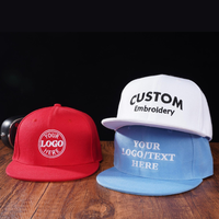 Casquette Snapback 5 Panneaux Non Structurée Classique Personnalisée avec Logo Brodé en Acrylique, Respirante et Imperméable pour Sports de Plein Air – Vente en Gros