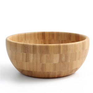 Bol en bambou de médecine traditionnelle chinoise écologique, grand bol à salade en bois de style sculpté, bol à nouilles, résistant à la chaleur, moderne - Product Image 4