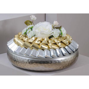 Bandeja para servir chocolate de Metal Chapado en plata de alta calidad, vajilla clásica, bandeja para servir para boda y regalo festivo de Chocolate - Product Image 4