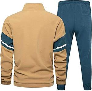 Conjunto de chándal MOVATEXTILE para hombre y mujer, traje de gimnasio de dos piezas con logotipo personalizado, chaqueta con cremallera y pantalones para correr, ropa deportiva - Product Image 3