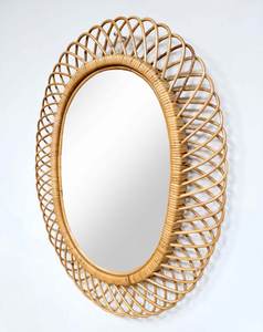 Espejo de flores de pared decorativo de longitud completa con diseño de bambú de estilo tradicional personalizado para decoración del hogar hecho en Vietnam - Product Image 6