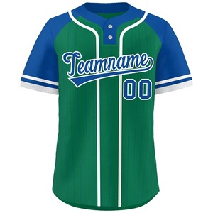 Jersey de béisbol de alta calidad con logotipo personalizado Jersey de béisbol Estilos ligeros de dos botones con mangas cortas para niños Softball - Product Image 6