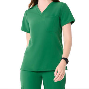 พยาบาลโรงพยาบาลผู้หญิงที่มีคุณภาพพรีเมี่ยมขายส่งทุกสีและขนาดง่ายต่อการสวมใส่ทำจากโพลีเอสเตอร์ - Product Image 1
