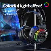 Nouveau Casque Gaming PSH-400 Sortie Chaude ANC Son Surround Éclairage RVB Puce SmartLink Cuir Métal Circum-auriculaire USB