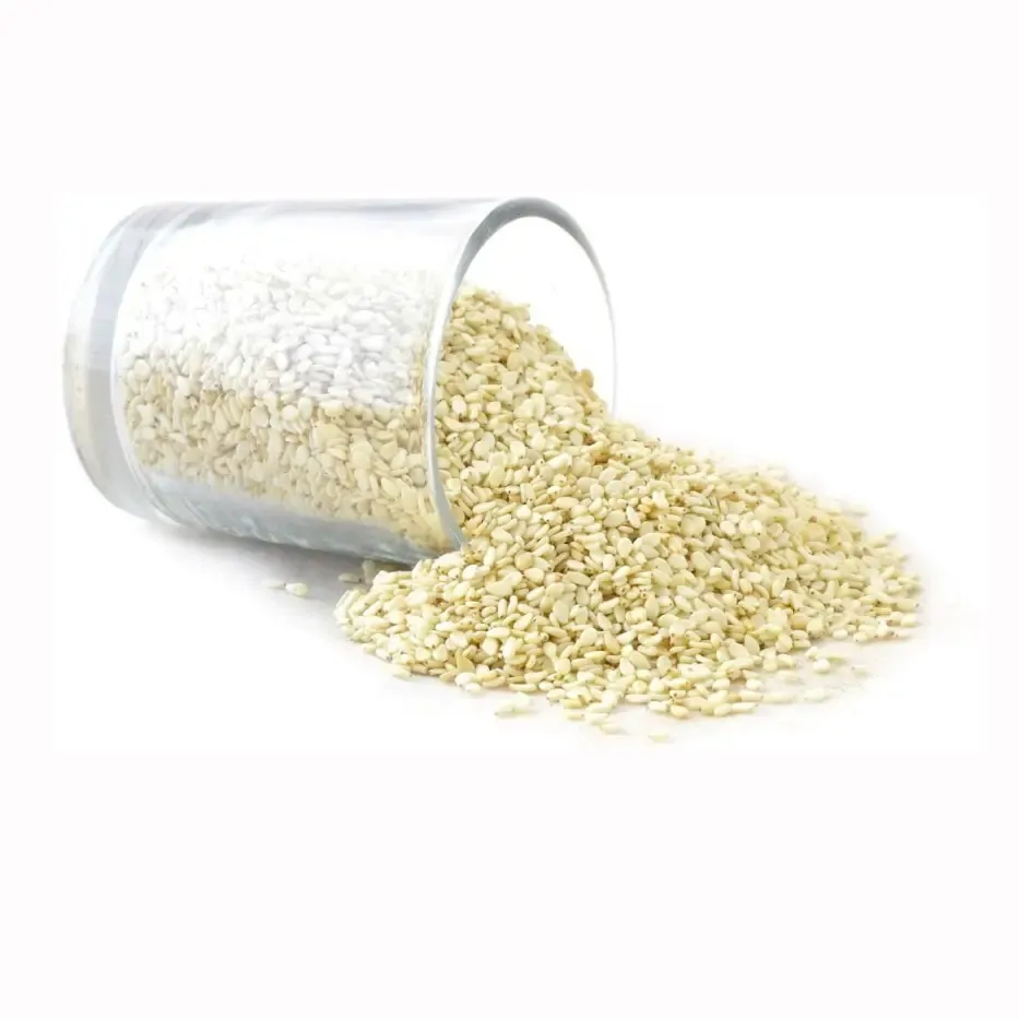 Doğal % susam tohumları tamamen işlenmiş tohum magnezyum potasyum susam tohumu Hulled beyaz tohumlar iyi bir kaynak OEM hizmetidir.