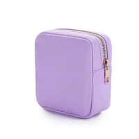 En stock, trousse de maquillage compacte, sac cosmétique portable pour les soins de la peau, les bijoux et les essentiels quotidiens