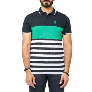 T-shirt polo 100% coton de qualité supérieure pour hommes avec impression personnalisée du logo de votre marque T-shirt polo OEM