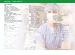 Monitor rumah sakit <span class=keywords><strong>12.1</strong></span> inci Monitor pasien Multi-parameter layar sentuh Monitor tanda Vital hewan - Product Image 2