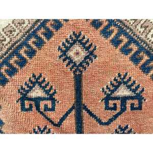 Turkish Small Rug, 2.4x5 ft Vintage Rug, <b>Red</b> <b>Wool</b> Rug - Product Image 5