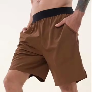 Pantalones cortos de gimnasio elásticos ligeros transpirables de secado rápido para hombre, pantalones cortos deportivos sólidos para entrenamiento físico, baloncesto, bolsillo lateral para - Product Image 2