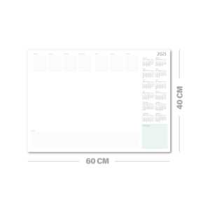 Bloc-notes hebdomadaire 2025 avec feuilles détachables, calendrier imprimé - Product Image 3