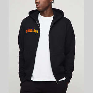 Custom Made Zipper Hoodies 100% Cotton Zip up Men's Hoodies OEM/ODM Loose Fit Winter Heavyweight with Custom Embroidery & Logo. - Product Image 1