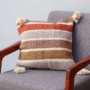 Funda De Almohada bohemia de moda, superventas, almohada decorativa tejida a mano única, diseño personalizado, patrón Vintage de ITHL - Product Image 1